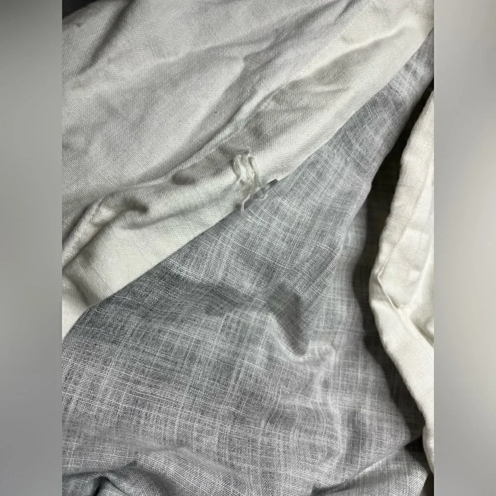 Restoration Hardware white/grey ombre duvet cover and insert twin